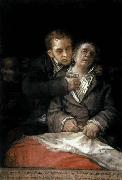 Francisco de goya y Lucientes Self-Portrait with Doctor Arrieta oil